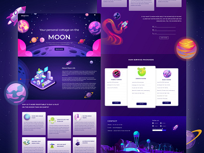 Test project art design identity illustration lending page site ui ux vector web