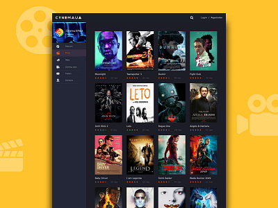 CINEMA UAE Web Design crm dashboard design site ui ux web