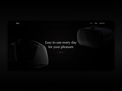 Viar design landing shop ui ux vr web website