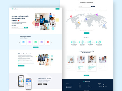 Healtcare design health healthcare landingpage site ui ux web