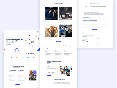 IdeaInYou - Main page corporate design site ui ux web