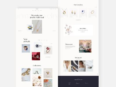 Anima jewelry design e commerce jewelry ui ux web