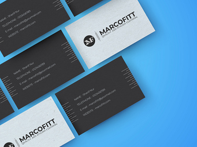 Marcofitt - business card design branding business card design flat graphic design illustration logo logo design minimal vector