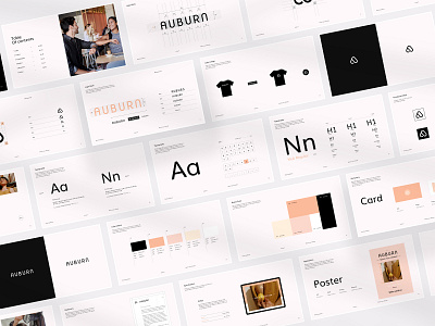 Auburn – Brand Guidelines auburn brand brand guidlines branding design logo presentation typography