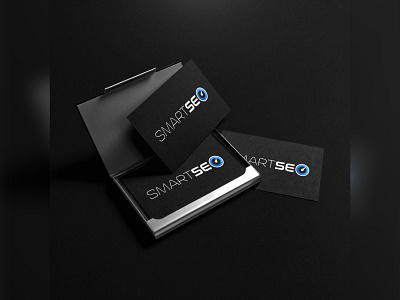Smart blue brand branding business card design designer engineer ia logo logodesign logotype madewithaffinity seo smart startup vector web
