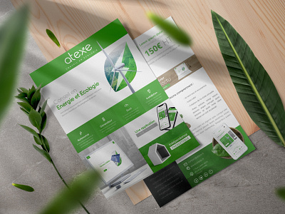 Green Energy behance climatechange ecological ecology electric electricity flyer green green logo madewithaffinity power renewable energy wind