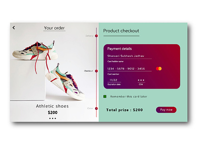 Daily UI #002 : credit card checkout form