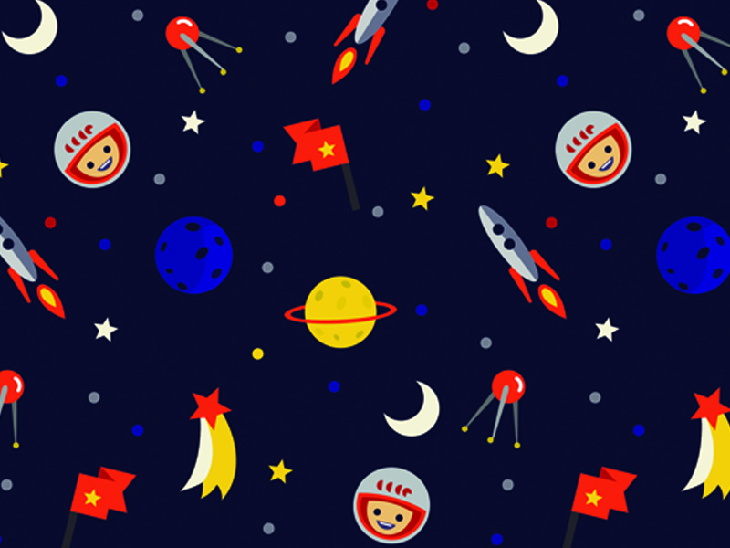 USSR space pattern by Alexandrov Oleg on Dribbble