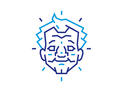 Bill Murray icon billmurray blue character face icon illustration line stroke