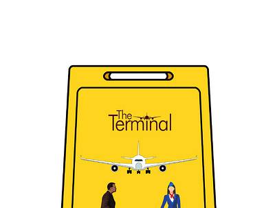 Concept poster of "The Terminal" illustration minimal poster movie porster the terminal tom hanks