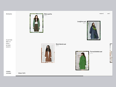 Initials fashion minimal ui web