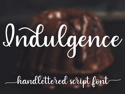 Indulgence - A handlettered script font
