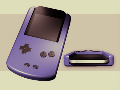 iPhone Game Boy Conversion kit photoshop rhino3d