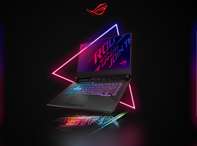 ROG Strix Ad adobe photoshop advertising branding colours design logo minimal typography ui wallpaper