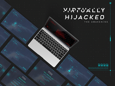 Virtually Hijacked Landing Page user interface web design website design