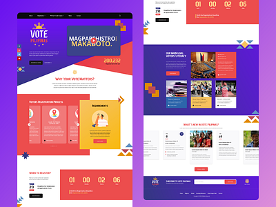 Vote Pilipinas Website Design ui user interface web design website design