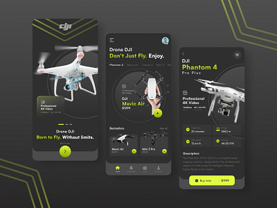 Drone App UI Design