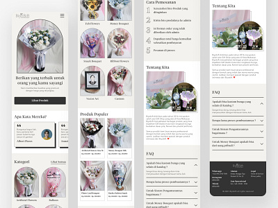 Responsive Mobile Florist Landing Page - Catalog Website app catalog catalog web florist flowers shop flowershop home page landing page landingpade minamlism mobile landing page mobile web mobileweb ui ux web design webdesign