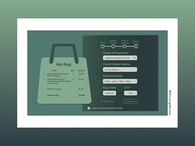 Daily UI Challenge #002 > Credit Card Checkout