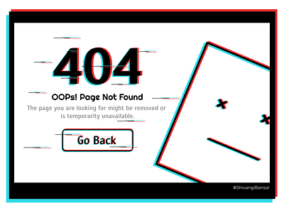 DailyUI Challenge 008 > 404 Page