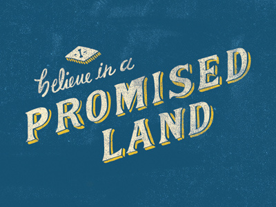 Promised Land 2 hand drawn lettering the boss typography