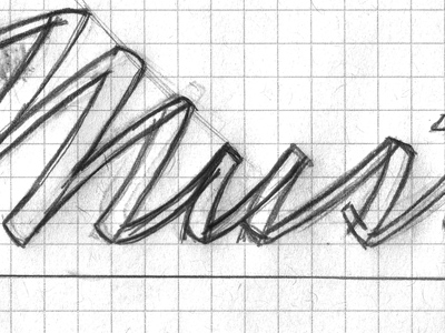 Must hand drawn hand lettering logo type