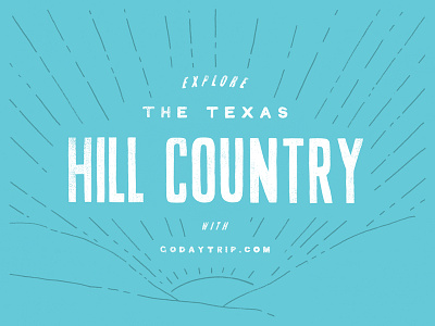 Hill Country branding daytrip hand drawn lettering