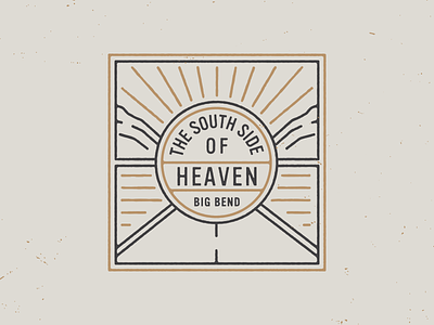 South Side of Heaven big bend branding hand-drawn lettering