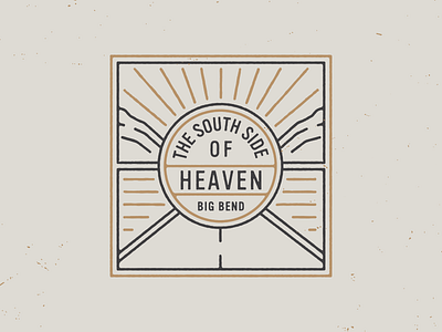 South Side of Heaven big bend branding hand drawn lettering