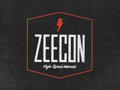 Zeecon Logo hand drawn hill country lettering typography