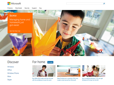 Microsoft Homepage