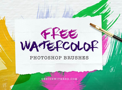 Free Photoshop Brush Watercolor Effect addons brush design resource freebie freebies photoshop brush psd watercolor