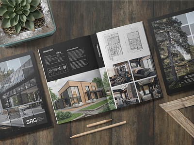 Catalog design for a construction company catalogue design graphic design