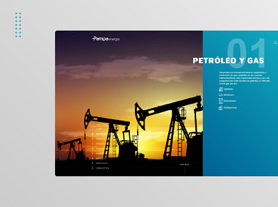 Pampa Energy web web design