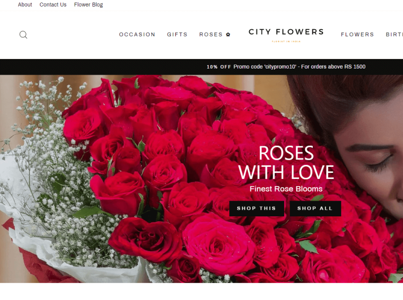 City Flowers site by Anuraag Singh Vedi on Dribbble