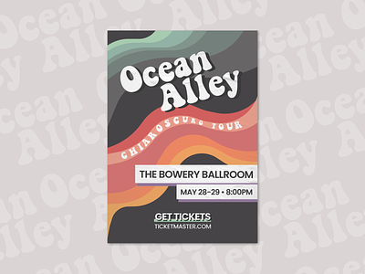 Ocean Alley Poster band concert concert flyer design flyer graphicdesign illustration poster poster design