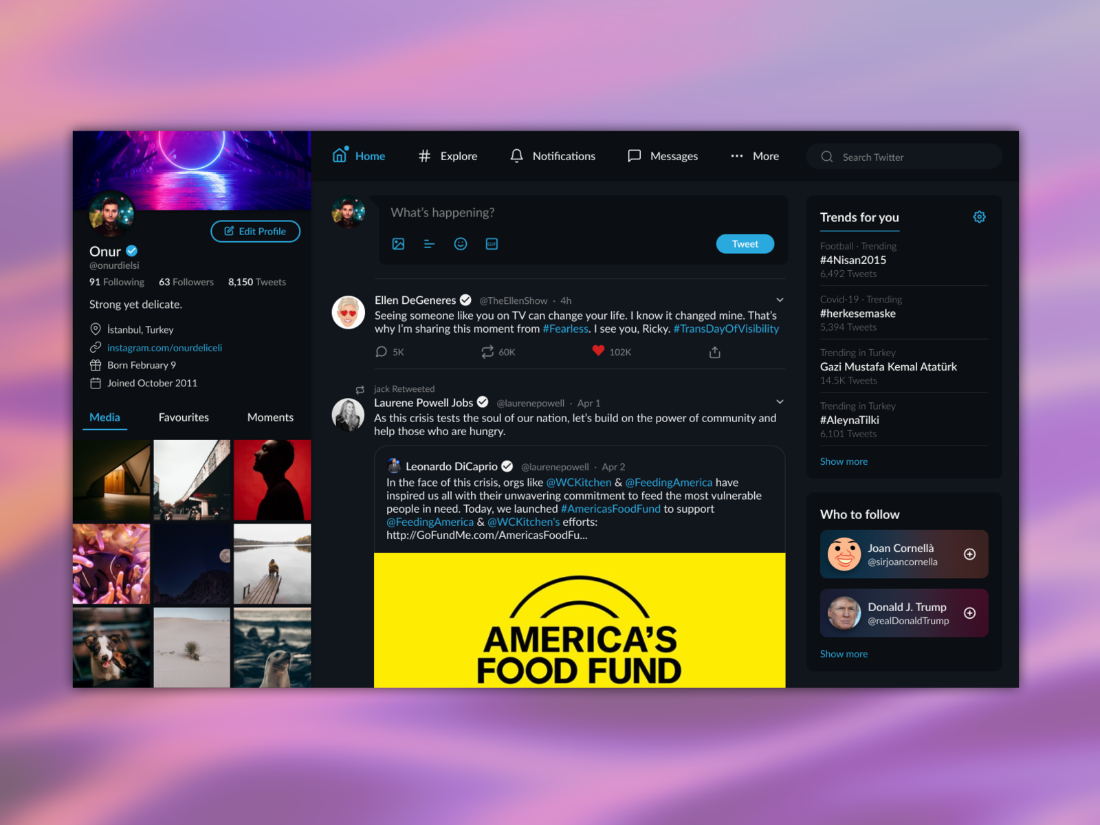 Ui клиент. Twitter Redesign. Twitter UI.