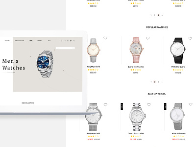 Pagani Design- Watches design homepage mockup product page ui ux watches website