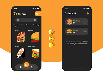 Online Food App Concept