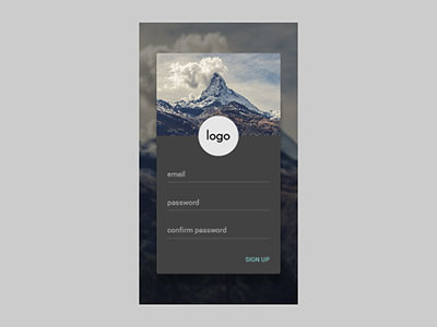 Signup for an android material app android material ui dailyui 01