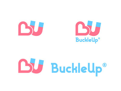 BuckleUp logo app branding dating logo