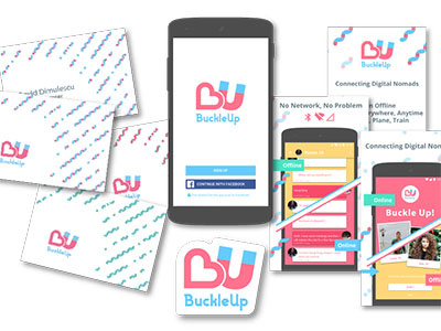 BuckleUp logobranding on various materials