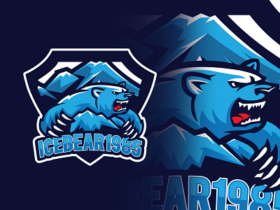 ICE BEAR MASCOT LOGO DESIGN business logo gaming logo illustration logodesign mascot character mascot design mascot logo mascot logo design mascotlogo professional logo