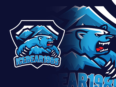 ICE BEAR MASCOT LOGO DESIGN