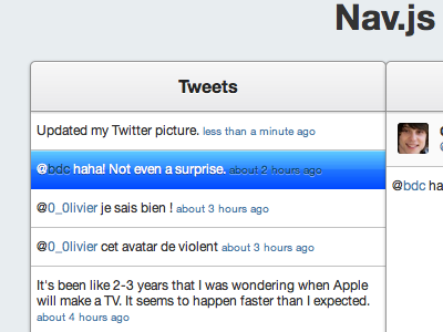 Nav.js gray navjs panel tweet twitter ui website