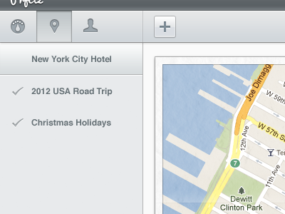 UI Locations app google icon location map maps project sidebar topbar ui web
