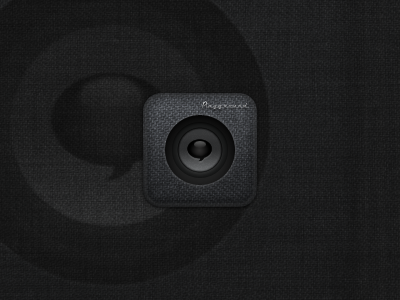 Music App Icon amp app black chat dark icon iphone linen music sound speaker