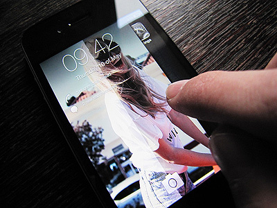 Unlock Concept app background camera concept fold gesture iphone lock lockscreen notification screen slide unlock
