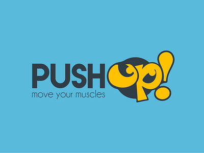 PushUp Logo Design branding design illustration logo logo branding logo design logo design branding logo designer logotype typography