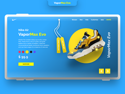 Landing Page Design | Nike Shoes